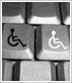 picture of disabled sign on a keyboard