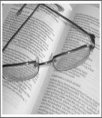 picture of spectacles on a book