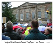 Mass protest of council workers on 7th December 2006