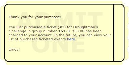 Droughtman's Challenge Entry Ticket