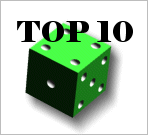 picture of dice with words TOP TEN